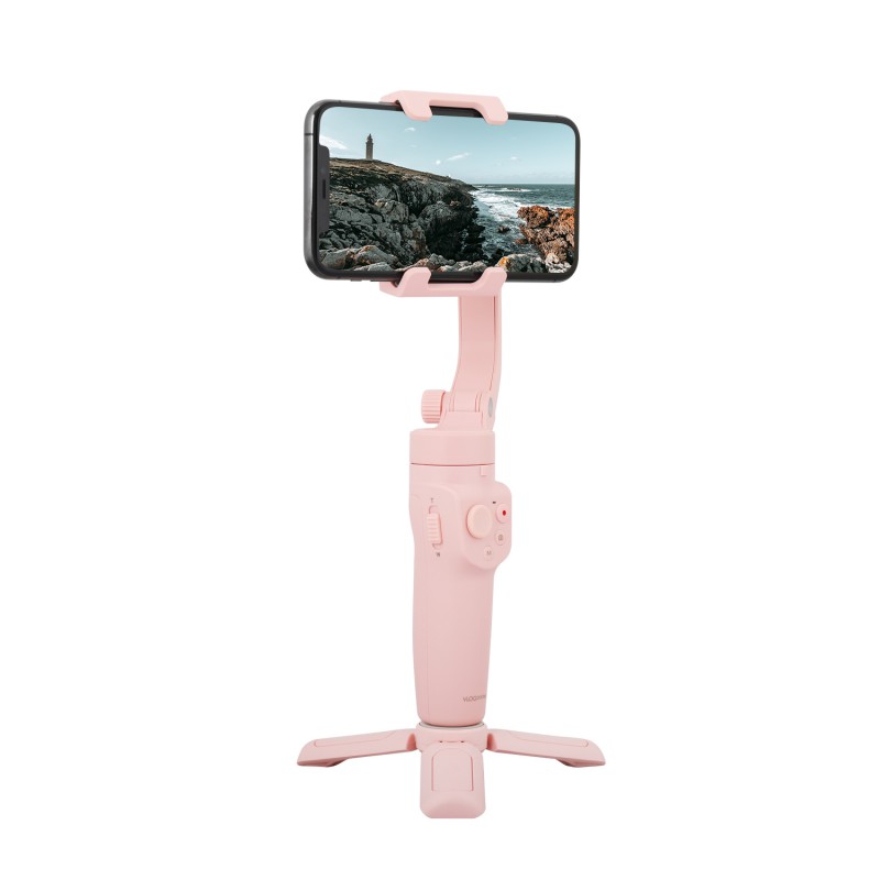 Gimbal ręczny FeiyuTech Vlog Pocket 2 do smartfonów - różowy
