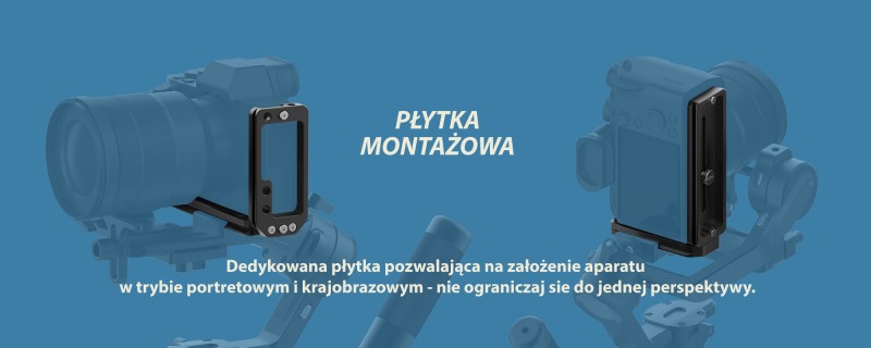 Płytka montażowa typu L dla aparatów VDSLR do gimbali FeiyuTech AK2000S i AK2000C