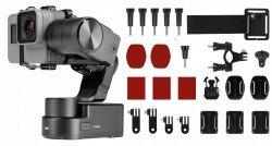 Gimbal FeiyuTech WG2X do kamer sportowych + Zestaw montażowy Powerbee Extended